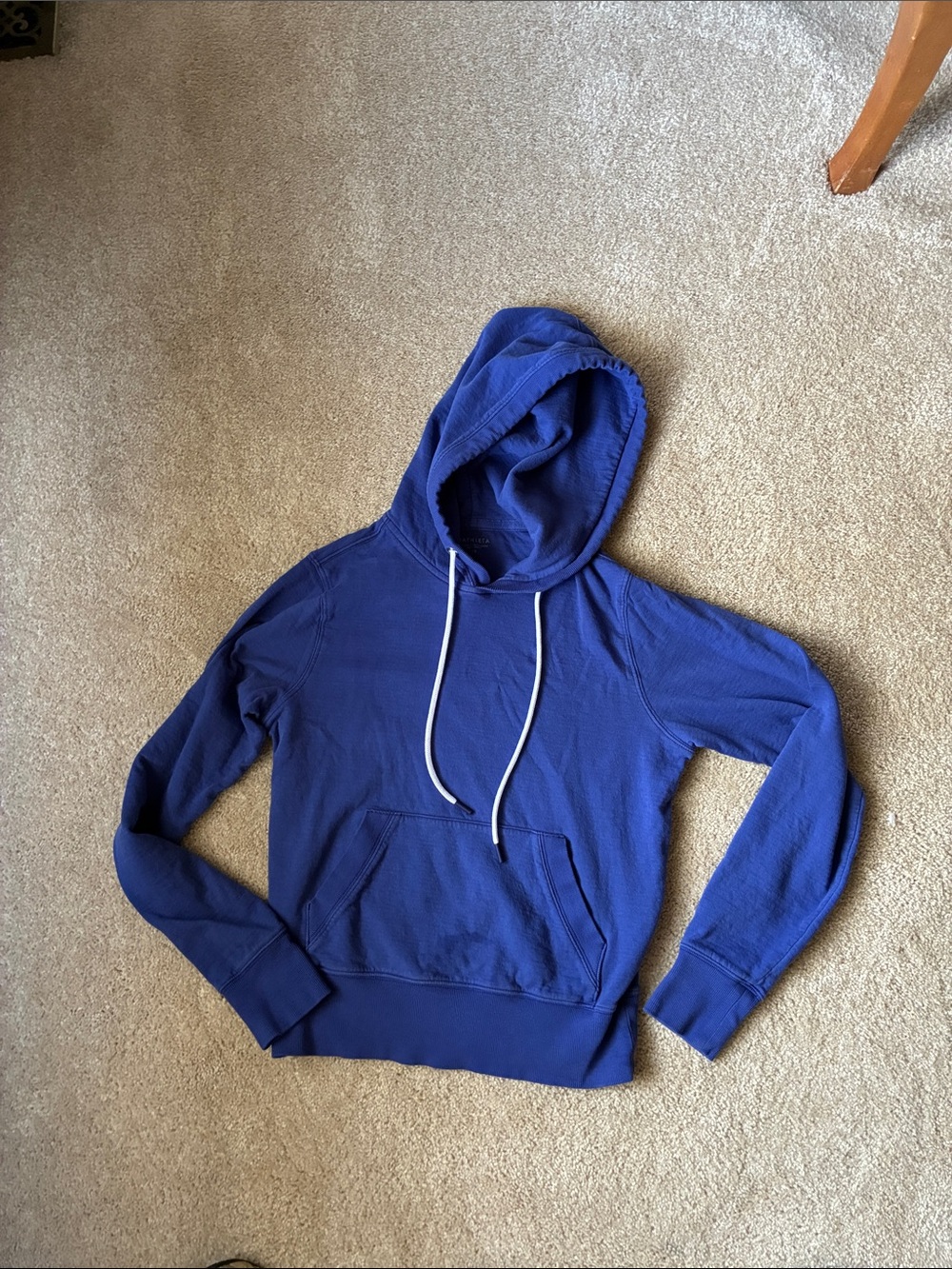 Athleta royal blue Hoodie with white  Drawstrings